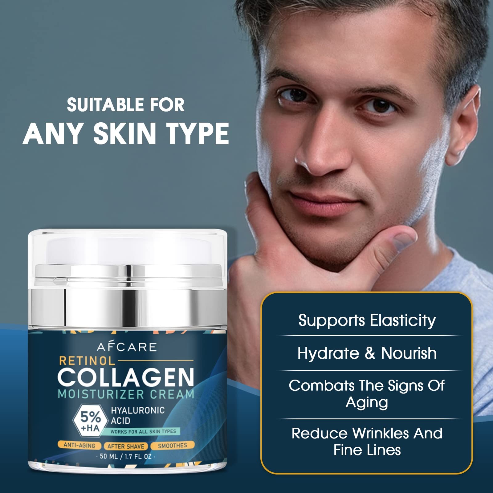 Retinol Cream - Yaşlanma Karşıtı Nemlendirici Krem, Retinol, Kolajen,