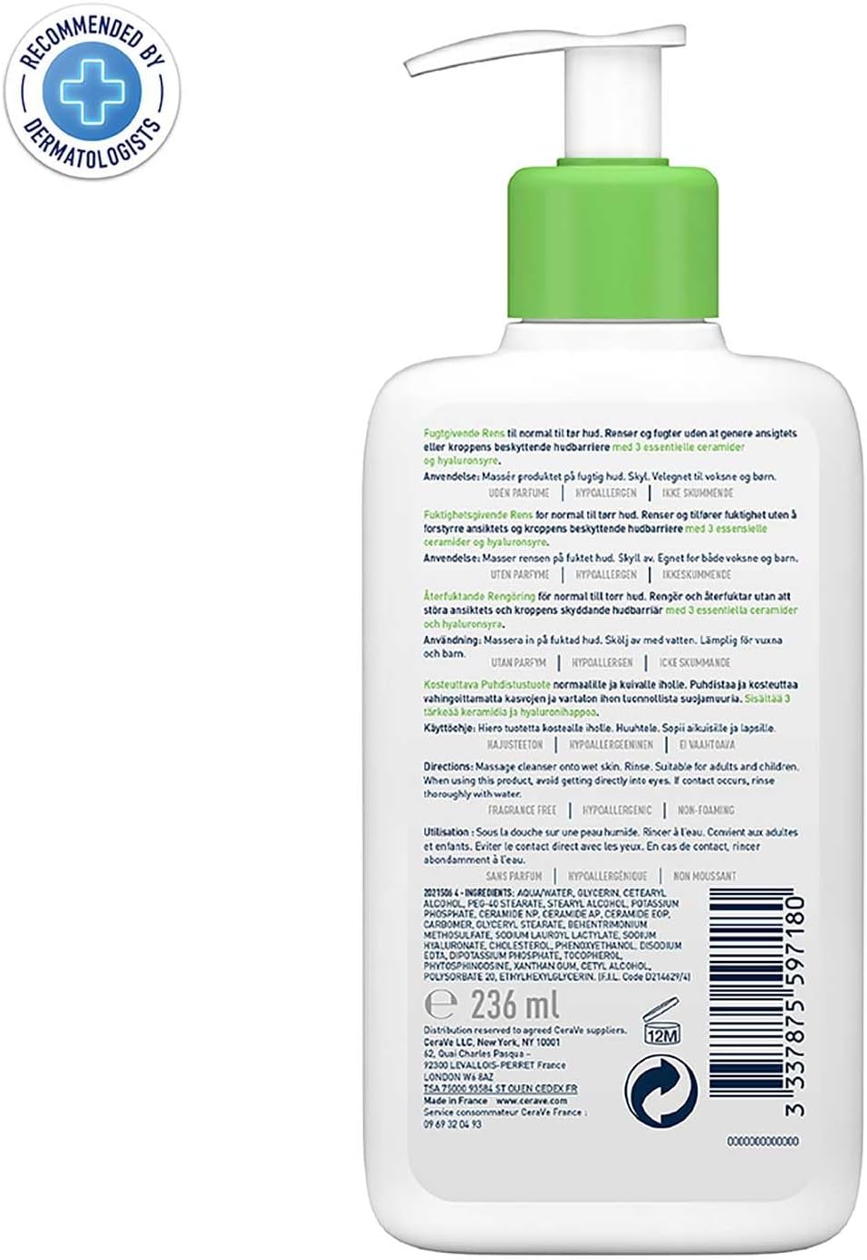 CeraVe Nemlendirici Yüz ve Vüc - Cleanser Face incelemesi ve fiyatı